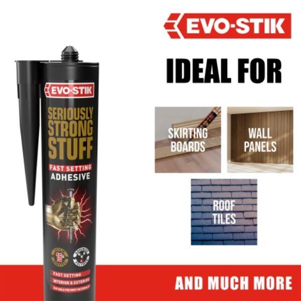 evo stik diy uk seriously strong stuff fast setting adhesive white product image
