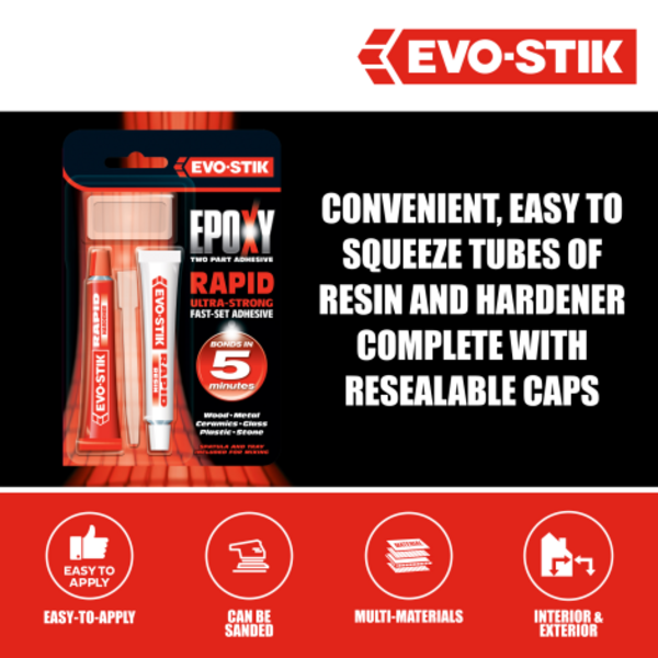 evostik uk epoxy rapid tubes product image