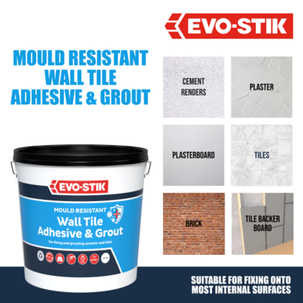 evostik uk mould resistant wall adhesive grout product image