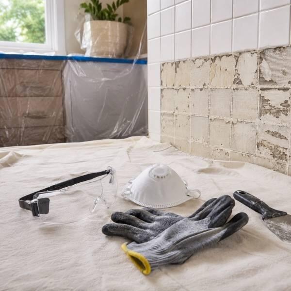 UK How to remove tile adhesive step 1