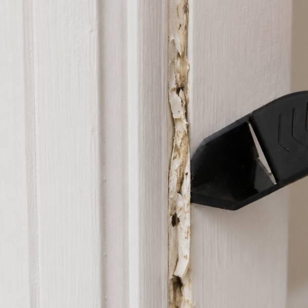 UK How to seal a door frame step 1