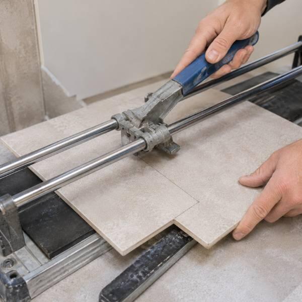 UK How to tile a floor using powder step 9